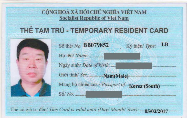 gia hạn thẻ tạm trú cho người nước ngoài